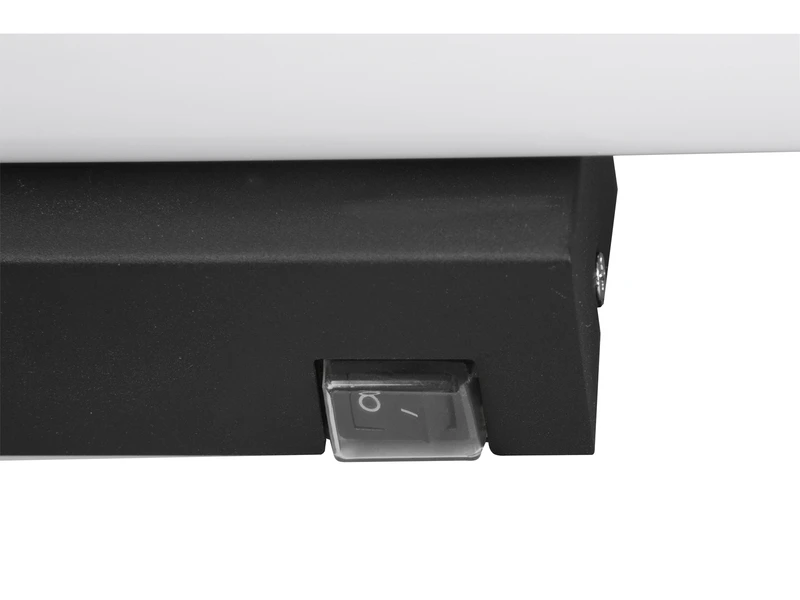 Trio Leuchten LED Bad Wandleuchten 2er Set Mit Schalter Schwarz 80cm - Spiegelleuchte 5 Trio Leuchten LED Bad Wandleuchten 2er Set Mit Schalter Schwarz 80cm - Spiegelleuchte – Bild 5