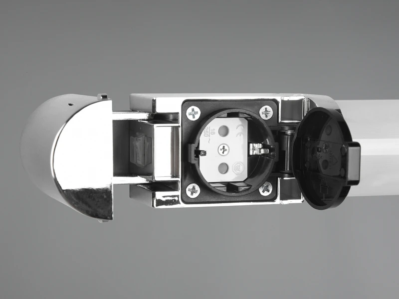 Trio Leuchten LED Bad Wandleuchten 2er Set Mit Steckdose Chrom 119cm - Spiegelleuchte 7 Trio Leuchten LED Bad Wandleuchten 2er Set Mit Steckdose Chrom 119cm - Spiegelleuchte – Bild 7