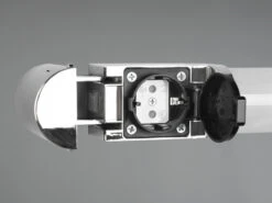 Trio Leuchten LED Bad Wandleuchten 2er Set Mit Steckdose Chrom 41,5cm - Spiegelleuchte -Licht Verkoop led bad wandleuchten 2er set mit steckdose chrom 4 6