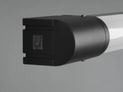 Trio Leuchten LED Bad Wandleuchten 2er Set Mit Steckdose Schwarz 79cm - Spiegelleuchte -Licht Verkoop led bad wandleuchten 2er set mit steckdose schwarz 28