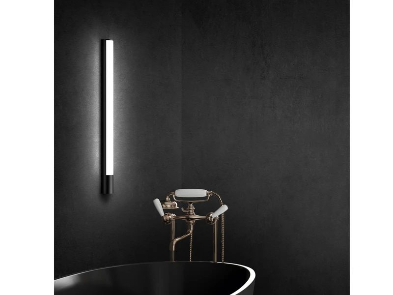 Trio Leuchten LED Bad Wandleuchten 2er Set Mit Steckdose Schwarz 119cm - Spiegelleuchte 6 Trio Leuchten LED Bad Wandleuchten 2er Set Mit Steckdose Schwarz 119cm - Spiegelleuchte – Bild 6