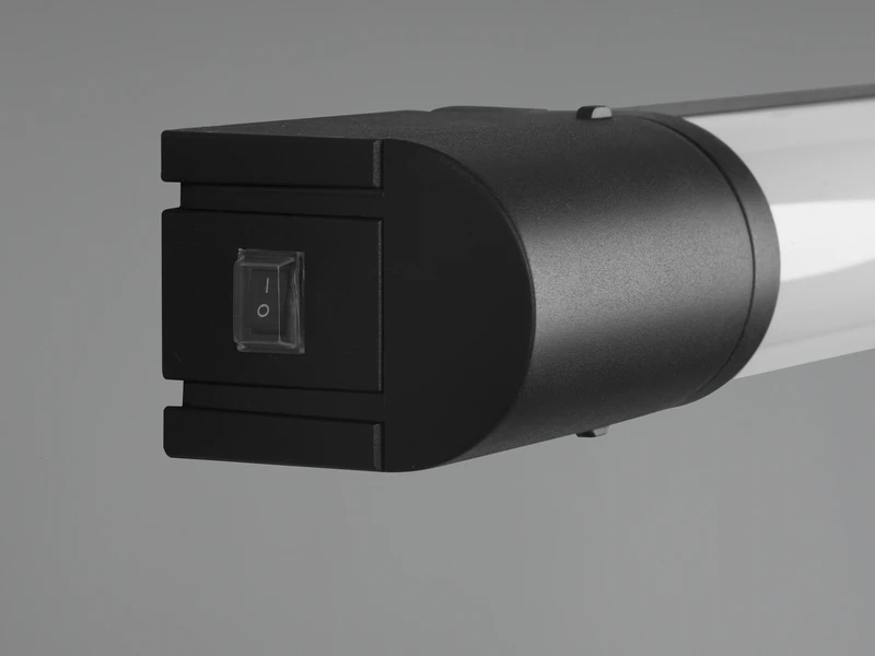 Trio Leuchten LED Bad Wandleuchten 2er Set Mit Steckdose Schwarz 119cm - Spiegelleuchte 7 Trio Leuchten LED Bad Wandleuchten 2er Set Mit Steckdose Schwarz 119cm - Spiegelleuchte – Bild 7