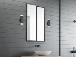 Trio Leuchten LED Badezimmer Wandleuchte 2er Set Up Down In Schwarz 16,6cm - Spiegelleuchte -Licht Verkoop led badezimmer wandleuchte 2er set up down in schw 7