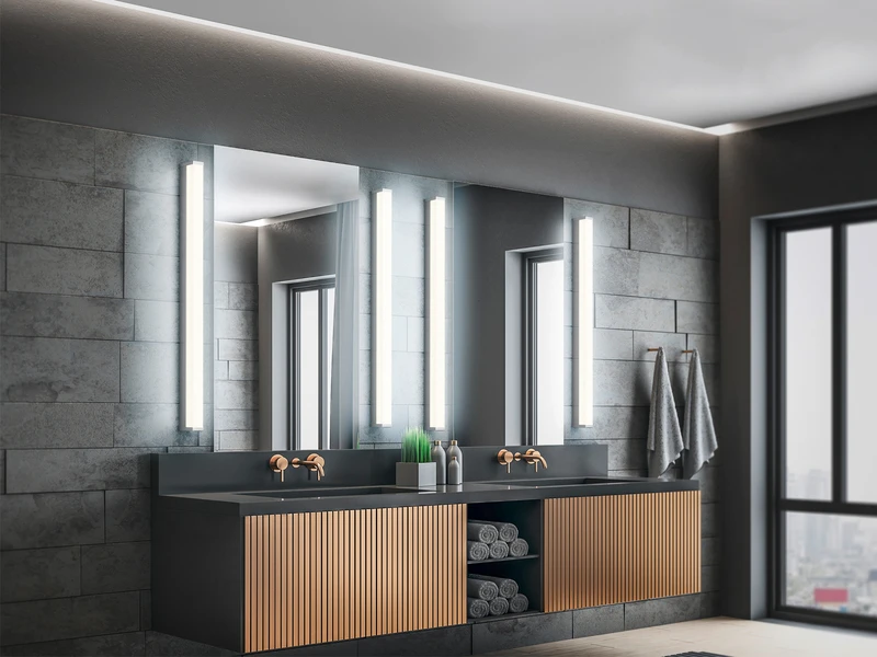 Trio Leuchten LED Badezimmer Wandleuchte FABIO In Chrom 120cm - Spiegelleuchte 5 Trio Leuchten LED Badezimmer Wandleuchte FABIO In Chrom 120cm - Spiegelleuchte – Bild 5