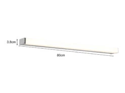 Trio Leuchten LED Badezimmer Wandleuchte FABIO In Chrom 80cm - Spiegelleuchte -Licht Verkoop led badezimmer wandleuchte fabio in chrom 80cm spi 3