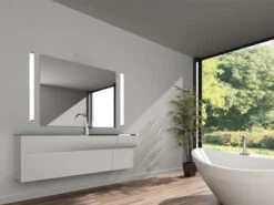 Trio Leuchten LED Badezimmer Wandleuchte FABIO In Chrom 80cm - Spiegelleuchte -Licht Verkoop led badezimmer wandleuchte fabio in chrom 80cm spi 5