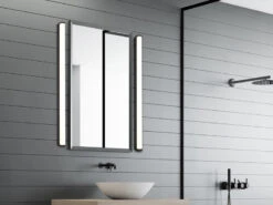 Trio Leuchten LED Badezimmer Wandleuchte FABIO In Schwarz 120cm - Spiegelleuchte -Licht Verkoop led badezimmer wandleuchte fabio in schwarz 120cm 1 5