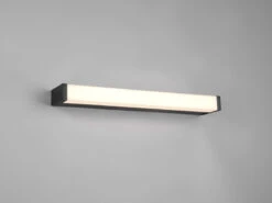 Trio Leuchten LED Badezimmer Wandleuchte FABIO In Schwarz 42,5cm - Spiegelleuchte -Licht Verkoop led badezimmer wandleuchte fabio in schwarz 425cm 1 2