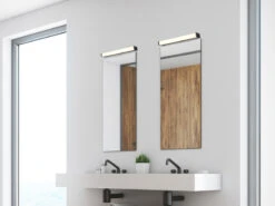 Trio Leuchten LED Badezimmer Wandleuchte FABIO In Schwarz 42,5cm - Spiegelleuchte -Licht Verkoop led badezimmer wandleuchte fabio in schwarz 425cm 1 4