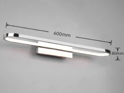 Trio Leuchten LED Badezimmer Wandleuchte GIANNI In Chrom, Breite 60cm - Spiegelleuchte 12 Trio Leuchten LED Badezimmer Wandleuchte GIANNI In Chrom, Breite 60cm - Spiegelleuchte -Licht Verkoop led badezimmer wandleuchte gianni in chrom breite 1 3