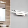 Trio Leuchten LED Badezimmer Wandleuchte GIANNI In Chrom, Breite 40cm - Spiegelleuchte