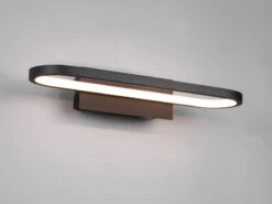 Trio Leuchten LED Badezimmer Wandleuchte GIANNI In Schwarz, Breite 40cm - Spiegelleuchte -Licht Verkoop led badezimmer wandleuchte gianni in schwarz breit 2