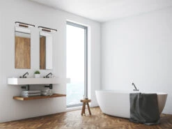 Trio Leuchten LED Badezimmer Wandleuchte GIANNI In Schwarz, Breite 40cm - Spiegelleuchte -Licht Verkoop led badezimmer wandleuchte gianni in schwarz breit 6