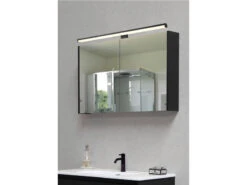 Trio Leuchten LED Badezimmer Wandleuchte LINO In Schwarz, Breite 60cm - Spiegelleuchte -Licht Verkoop led badezimmer wandleuchte lino in schwarz breite 1 13