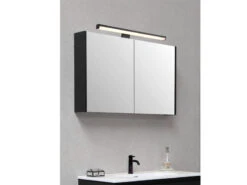 Trio Leuchten LED Badezimmer Wandleuchte LINO In Schwarz, Breite 40cm - Spiegelleuchte -Licht Verkoop led badezimmer wandleuchte lino in schwarz breite 1 4