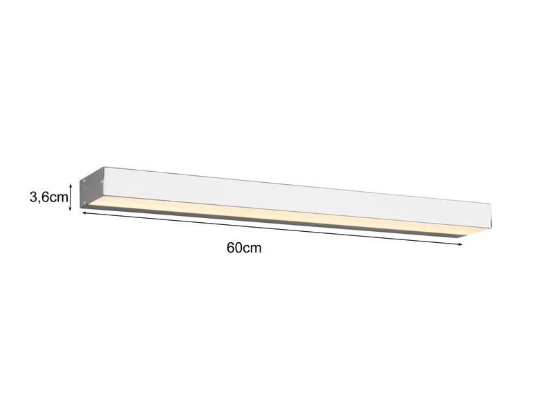 Trio Leuchten LED Badezimmer Wandleuchte ROCCO Chrom 60cm - Up-Down Spiegelleuchte 4 Trio Leuchten LED Badezimmer Wandleuchte ROCCO Chrom 60cm - Up-Down Spiegelleuchte – Bild 4