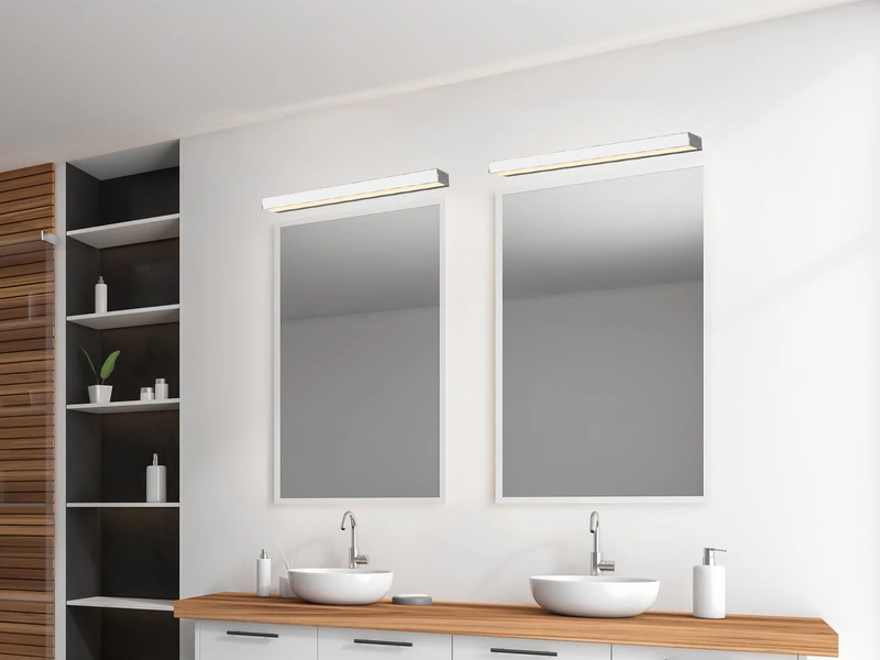 Trio Leuchten LED Badezimmer Wandleuchte ROCCO Chrom 60cm - Up-Down Spiegelleuchte 5 Trio Leuchten LED Badezimmer Wandleuchte ROCCO Chrom 60cm - Up-Down Spiegelleuchte – Bild 5