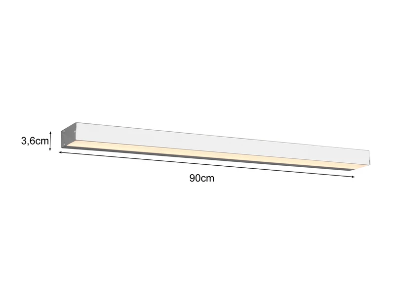 Trio Leuchten LED Badezimmer Wandleuchte ROCCO Chrom 90cm - Up-Down Spiegelleuchte 4 Trio Leuchten LED Badezimmer Wandleuchte ROCCO Chrom 90cm - Up-Down Spiegelleuchte – Bild 4