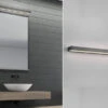 Trio Leuchten LED Badezimmer Wandleuchte ROCCO Schwarz 60cm - Up-Down Spiegelleuchte