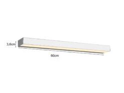 Trio Leuchten LED Badezimmer Wandleuchten 2er Set Chrom 60cm - Up-Down Spiegelleuchte -Licht Verkoop led badezimmer wandleuchten 2er set chrom 60cm up 1 3