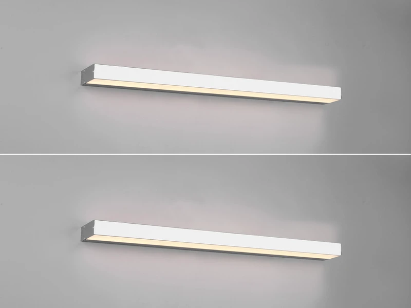 Trio Leuchten LED Badezimmer Wandleuchten 2er Set Chrom 90cm - Up-Down Spiegelleuchte 3 Trio Leuchten LED Badezimmer Wandleuchten 2er Set Chrom 90cm - Up-Down Spiegelleuchte – Bild 3