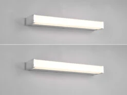 Trio Leuchten LED Badezimmer Wandleuchten 2er Set In Chrom 42,5cm - Spiegelleuchte -Licht Verkoop led badezimmer wandleuchten 2er set in chrom 425cm 2