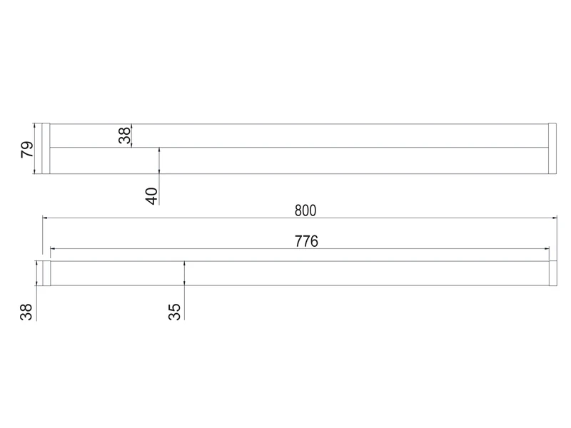 Trio Leuchten LED Badezimmer Wandleuchten 2er Set In Chrom 80cm - Spiegelleuchte 9 Trio Leuchten LED Badezimmer Wandleuchten 2er Set In Chrom 80cm - Spiegelleuchte – Bild 9