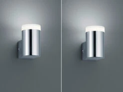 Trio Leuchten LED Badezimmer Wandleuchten 2er Set In Chrom 8,3cm - Spiegelleuchte -Licht Verkoop led badezimmer wandleuchten 2er set in chrom 83cm 1 2