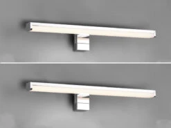 Trio Leuchten LED Badezimmer Wandleuchten 2er Set In Chrom, Breite 40cm - Spiegelleuchte -Licht Verkoop led badezimmer wandleuchten 2er set in chrom breit 2