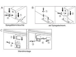 Trio Leuchten LED Badezimmer Wandleuchten 2er Set In Chrom, Breite 40cm - Spiegelleuchte -Licht Verkoop led badezimmer wandleuchten 2er set in chrom breit 6