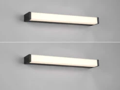 Trio Leuchten LED Badezimmer Wandleuchten 2er Set In Schwarz 42,5cm - Spiegelleuchte -Licht Verkoop led badezimmer wandleuchten 2er set in schwarz 425 2