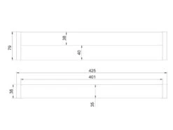 Trio Leuchten LED Badezimmer Wandleuchten 2er Set In Schwarz 42,5cm - Spiegelleuchte -Licht Verkoop led badezimmer wandleuchten 2er set in schwarz 425 8