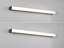 Trio Leuchten LED Badezimmer Wandleuchten 2er Set In Schwarz 80cm - Spiegelleuchte -Licht Verkoop led badezimmer wandleuchten 2er set in schwarz 80c 2