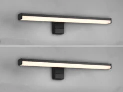 Trio Leuchten LED Badezimmer Wandleuchten 2er Set In Schwarz, Breite 40cm - Spiegelleuchte -Licht Verkoop led badezimmer wandleuchten 2er set in schwarz bre 2