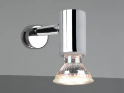 Trio Leuchten LED Badezimmerlampe Dimmbar Chrom - Spiegelklemmleuchte Mit Schwenkbarem Spot -Licht Verkoop led badezimmerlampe dimmbar chrom spiegelklemmleuc 5