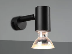 Trio Leuchten LED Badezimmerlampe Dimmbar Schwarz, Spiegelklemmleuchte Mit Schwenkbarem Spot -Licht Verkoop led badezimmerlampe dimmbar schwarz spiegelklemmle 5