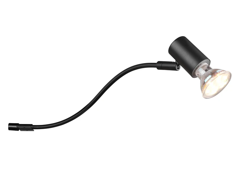 Trio Leuchten LED Badezimmerlampe In Schwarz Für Spiegelschrank Mit Schwenkbarem Spot 2 Trio Leuchten LED Badezimmerlampe In Schwarz Für Spiegelschrank Mit Schwenkbarem Spot – Bild 2