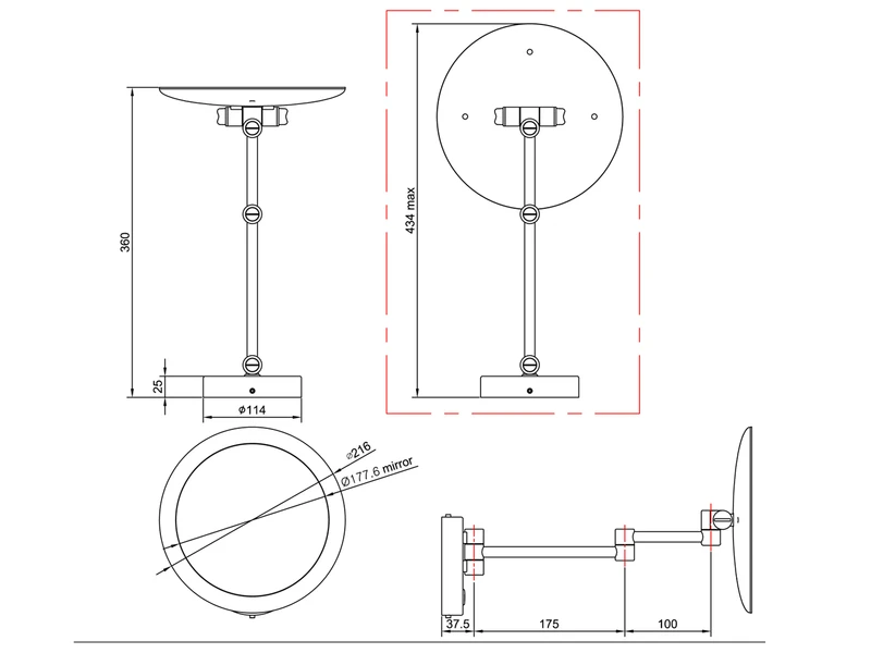 Trio Leuchten LED Badspiegel VIEW Rund Mit Beleuchtung Und Vergrößerung 5 Trio Leuchten LED Badspiegel VIEW Rund Mit Beleuchtung Und Vergrößerung – Bild 5