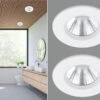 Trio Leuchten LED Deckeneinbaustrahler Rund Dimmbar 2er Set In Weiß, IP65