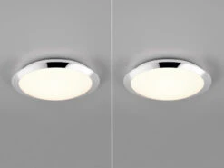 Trio Leuchten LED Deckenleuchte 2er Set In Chrom Ø 29cm, IP44 - Badlampen 10 Trio Leuchten LED Deckenleuchte 2er Set In Chrom Ø 29cm, IP44 - Badlampen -Licht Verkoop led deckenleuchte 2er set in chrom 29cm ip44 badla 2