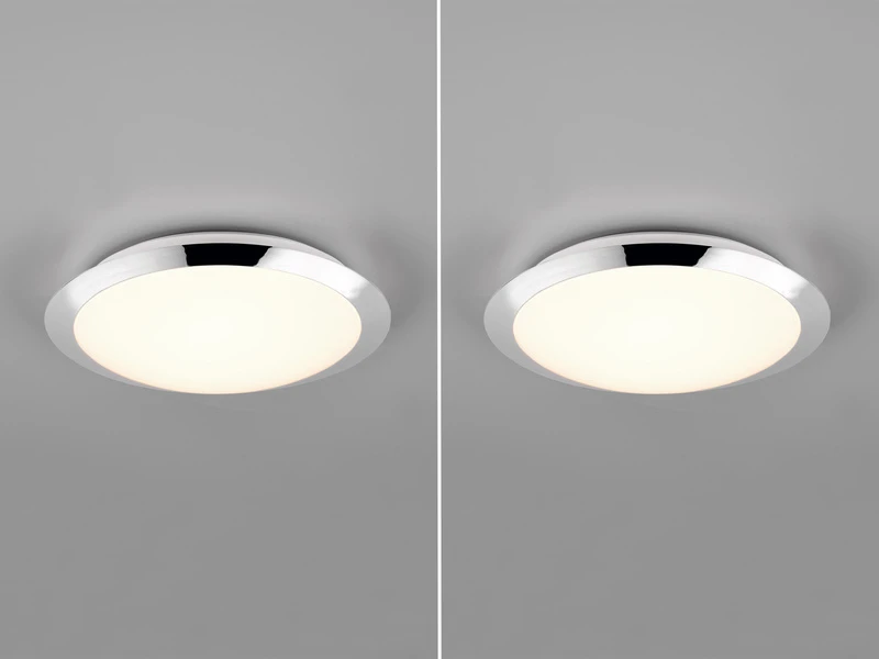 Trio Leuchten LED Deckenleuchte 2er Set In Chrom Ø 29cm, IP44 - Badlampen 3 Trio Leuchten LED Deckenleuchte 2er Set In Chrom Ø 29cm, IP44 - Badlampen – Bild 3