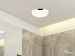 Trio Leuchten LED Deckenleuchte 2er Set In Chrom Ø 29cm, IP44 - Badlampen 13 Trio Leuchten LED Deckenleuchte 2er Set In Chrom Ø 29cm, IP44 - Badlampen -Licht Verkoop led deckenleuchte 2er set in chrom 29cm ip44 badla 5