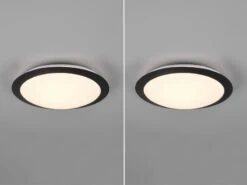Trio Leuchten LED Deckenleuchte 2er Set In Schwarz Ø 29cm, IP44 - Badlampen 10 Trio Leuchten LED Deckenleuchte 2er Set In Schwarz Ø 29cm, IP44 - Badlampen -Licht Verkoop led deckenleuchte 2er set in schwarz 29cm ip44 bad 2