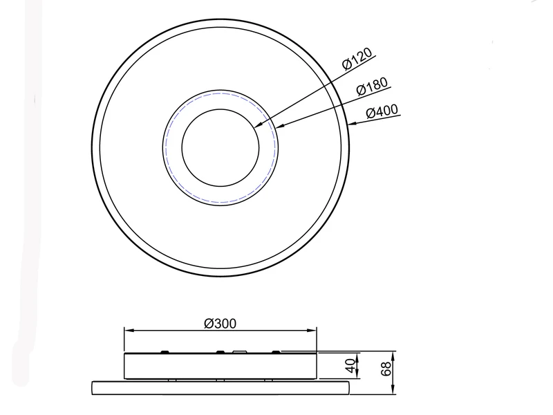 Trio Leuchten LED Deckenleuchte ASCARI, Rund, Schwarz Matt, Ø 40cm, Dimmbar, IP44 7 Trio Leuchten LED Deckenleuchte ASCARI, Rund, Schwarz Matt, Ø 40cm, Dimmbar, IP44 – Bild 7