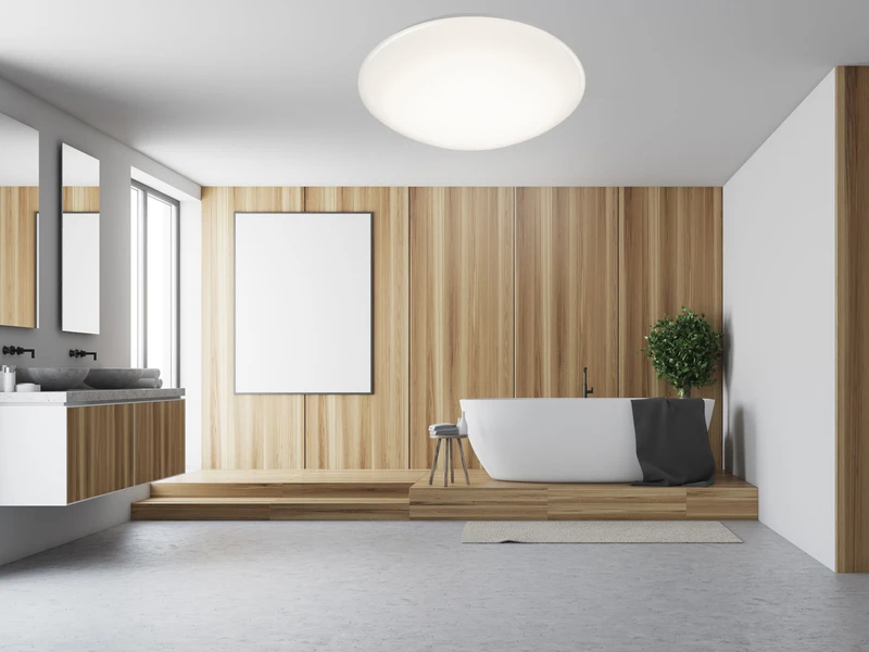 Reality Leuchten LED Deckenleuchte Badleuchte POLLUX Ø27cm Mit Bewegungsmelder & Dämmerungssensor 4 Reality Leuchten LED Deckenleuchte Badleuchte POLLUX Ø27cm Mit Bewegungsmelder & Dämmerungssensor – Bild 4