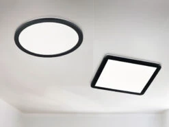 Trio Leuchten LED Deckenleuchte CAMILLA Schwarz Matt Mit Switch Dimmer, Ø 40cm IP44 14 Trio Leuchten LED Deckenleuchte CAMILLA Schwarz Matt Mit Switch Dimmer, Ø 40cm IP44 -Licht Verkoop led deckenleuchte camilla schwarz matt mit switch 1 5