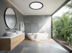 Trio Leuchten LED Deckenleuchte CAMILLA Schwarz Matt Mit Switch Dimmer, Ø 40cm IP44 15 Trio Leuchten LED Deckenleuchte CAMILLA Schwarz Matt Mit Switch Dimmer, Ø 40cm IP44 -Licht Verkoop led deckenleuchte camilla schwarz matt mit switch 1 6