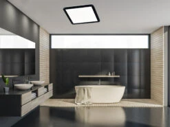 Trio Leuchten LED Deckenleuchte CAMILLA Schwarz Matt Mit Switch Dimmer, Ø 40cm IP44 16 Trio Leuchten LED Deckenleuchte CAMILLA Schwarz Matt Mit Switch Dimmer, Ø 40cm IP44 -Licht Verkoop led deckenleuchte camilla schwarz matt mit switch 1 7