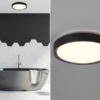 Trio Leuchten LED Deckenleuchte CLARIMO In Schwarz Matt Ø 33cm, IP44 - Badlampen