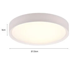 Trio Leuchten LED Deckenleuchte CLARIMO In Weiß Ø 33cm, IP44 - Badlampen -Licht Verkoop led deckenleuchte clarimo in weiss 33cm ip44 badla 3